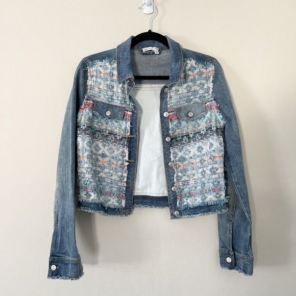 RAMY BROOK Murray Embellished Jean Jacket Small - Picture 6 of 8